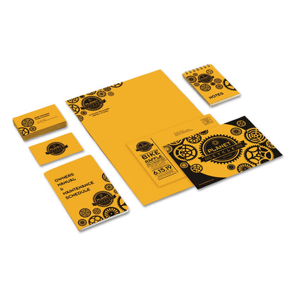 Astrobrights Color Cardstock, 65 lb Cover Weight, 8.5 x 11, Galaxy Gold, 250/Pack