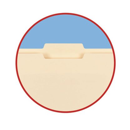 Smead Manila File Folders, 1/3-Cut Tabs: Assorted, Letter Size, 0.75" Expansion, Manila, 24/Pack