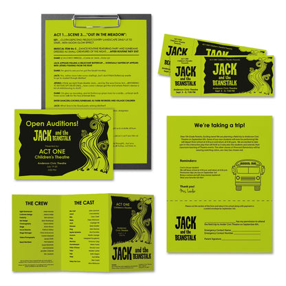 Astrobrights Color Paper, 24 lb Bond Weight, 11 x 17, Terra Green, 500/Ream