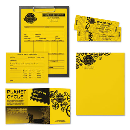 Astrobrights Color Paper, 24 lb Bond Weight, 8.5 x 11, Sunburst Yellow, 500/Ream