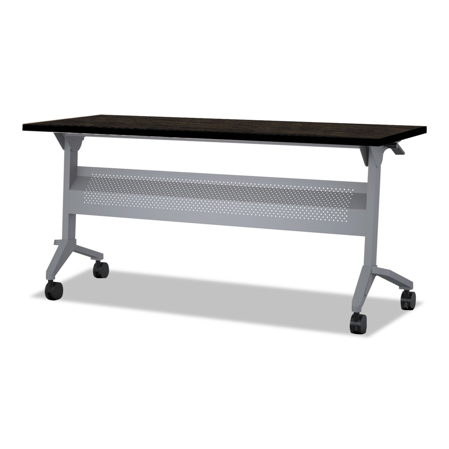 Safco Flip-n-Go Table Top, Rectangular, 48w x 24d, Mocha