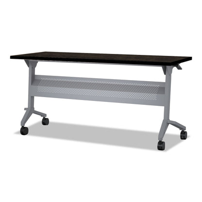 Safco Flip-n-Go Table Top, Rectangular, 48w x 24d, Mocha