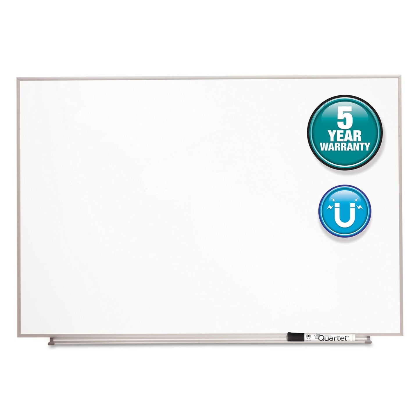 Quartet Matrix Magnetic Boards, Painted Steel, 34 x 23, White, Aluminum Frame