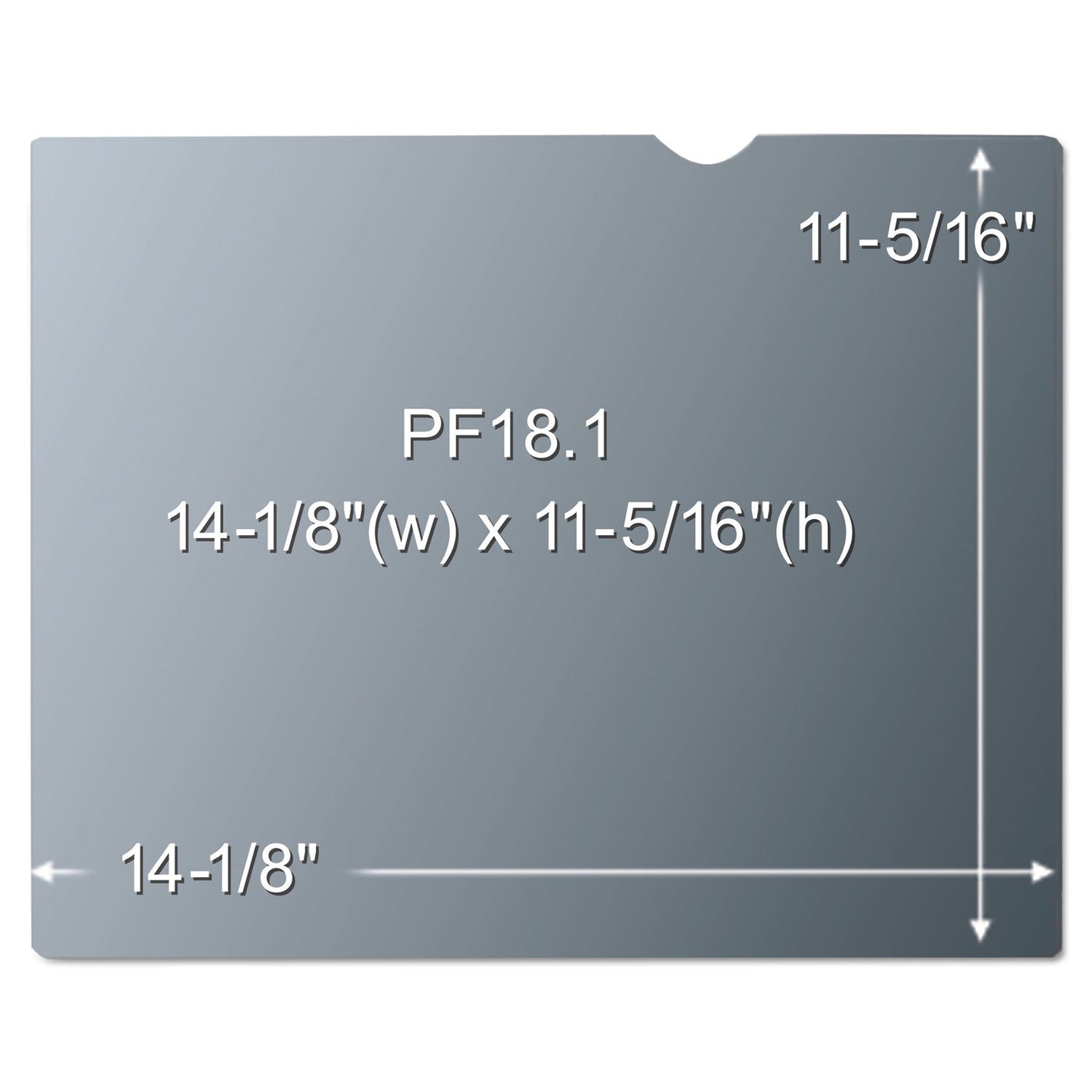 3M Frameless Blackout Privacy Filter for 18.1" Monitor