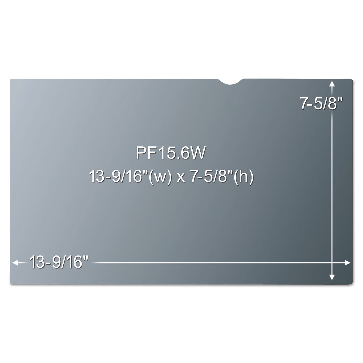 3M Touch Compatible Blackout Privacy Filter for 14" Widescreen LCD, 16:9 Aspect Ratio