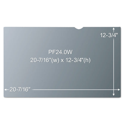 3M Frameless Blackout Privacy Filter for 24" Widescreen Monitor, 16:10 Aspect Ratio