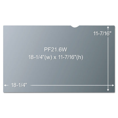 3M Frameless Blackout Privacy Filter for 21.6" Widescreen Monitor, 16:10 Aspect Ratio