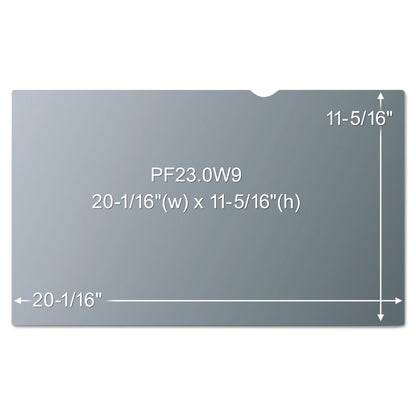 3M Frameless Blackout Privacy Filter for 23" Widescreen Monitor, 16:9 Aspect Ratio