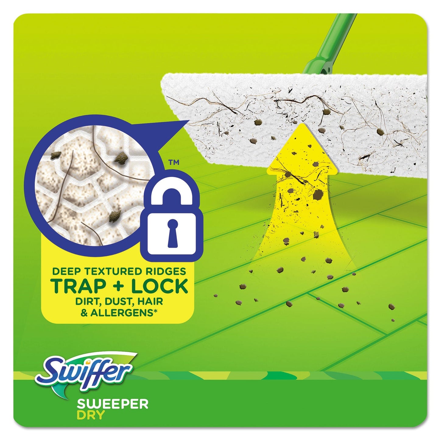 Swiffer Dry Refill Cloths, White, 10.4 x 8, 37/Box, 4 Boxes/Carton