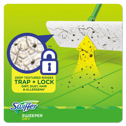 Swiffer Dry Refill Cloths, White, 10.4 x 8, 37/Box, 4 Boxes/Carton