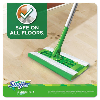 Swiffer Wet Refill Cloths, 10 x 8, Open Window Fresh, Cloth, White, 12/Tub