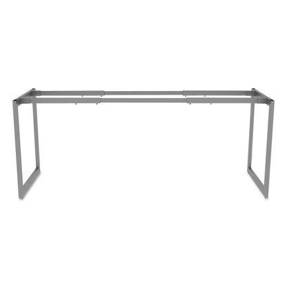 Alera Open Office Desk Series Adjustable O-Leg Desk Base, 47.25 to 70.78w x 23.63d x 28.5h, Silver