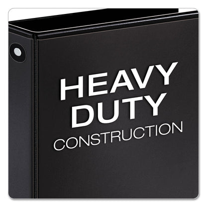 Cardinal Premier Easy Open ClearVue Locking Round Ring Binder, 3 Rings, 1.5" Capacity, 11 x 8.5, Black