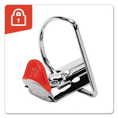 Cardinal XtraLife ClearVue Non-Stick Locking Slant-D Ring Binder, 3 Rings, 1.5" Capacity, 11 x 8.5, White