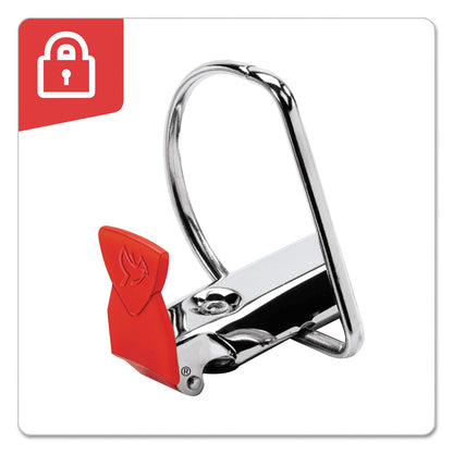 Cardinal SuperLife Pro Easy Open ClearVue Locking Slant-D Ring Binder, 3 Rings, 1.5" Capacity, 11 x 8.5, White