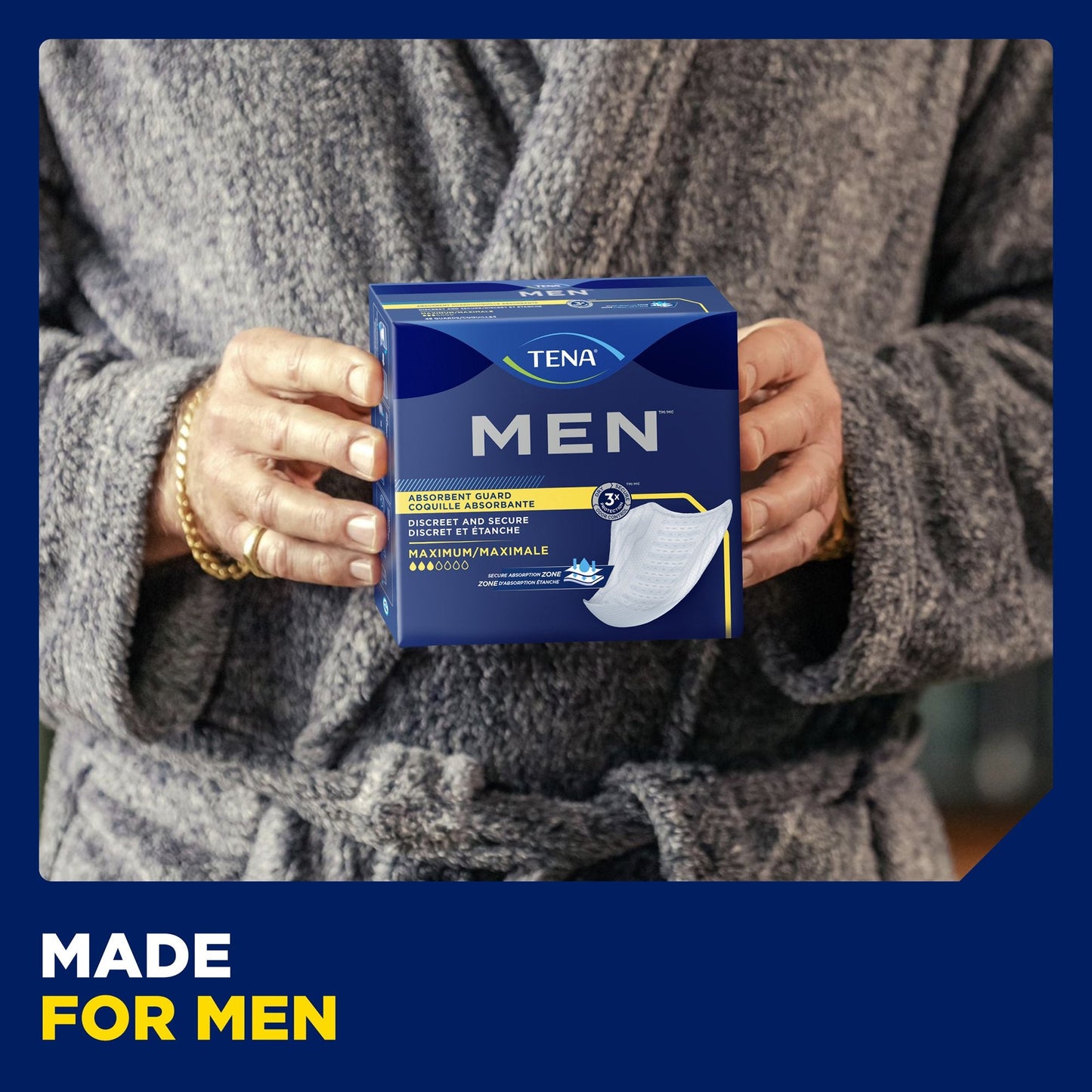Tena® MEN™ Maximum Guards, Bladder Control Pad 50600