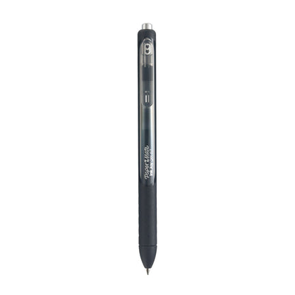 Paper Mate InkJoy Gel Pen, Retractable, Medium 0.7 mm, Black Ink, Black Barrel, Dozen