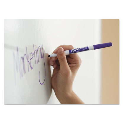 EXPO Low-Odor Dry-Erase Marker, Fine Bullet Tip, Red, Dozen
