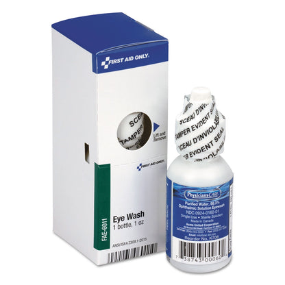First Aid Only Eyewash, 1 oz Bottle