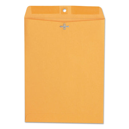 Office Impressions Clasp Envelope, #90, Square Flap, Clasp/Gummed Closure, 9 x 12, Brown Kraft, 100/Box