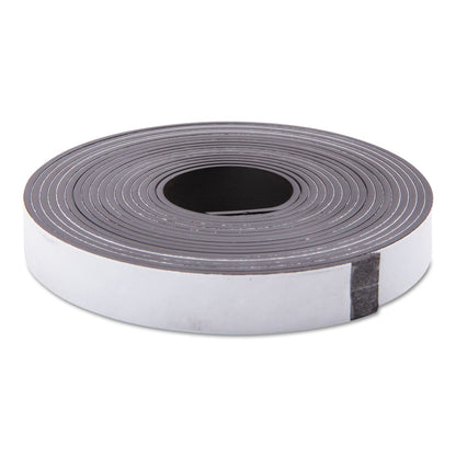 ZEUS Adhesive-Backed Magnetic Tape, 0.5" x 10 ft, Black