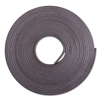 ZEUS Adhesive-Backed Magnetic Tape, 0.5" x 10 ft, Black