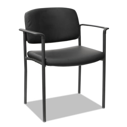 Alera Sorrento Series Ultra-Cushioned Stacking Guest Chair, Supports Up to 275 lb, Black, 2/Carton