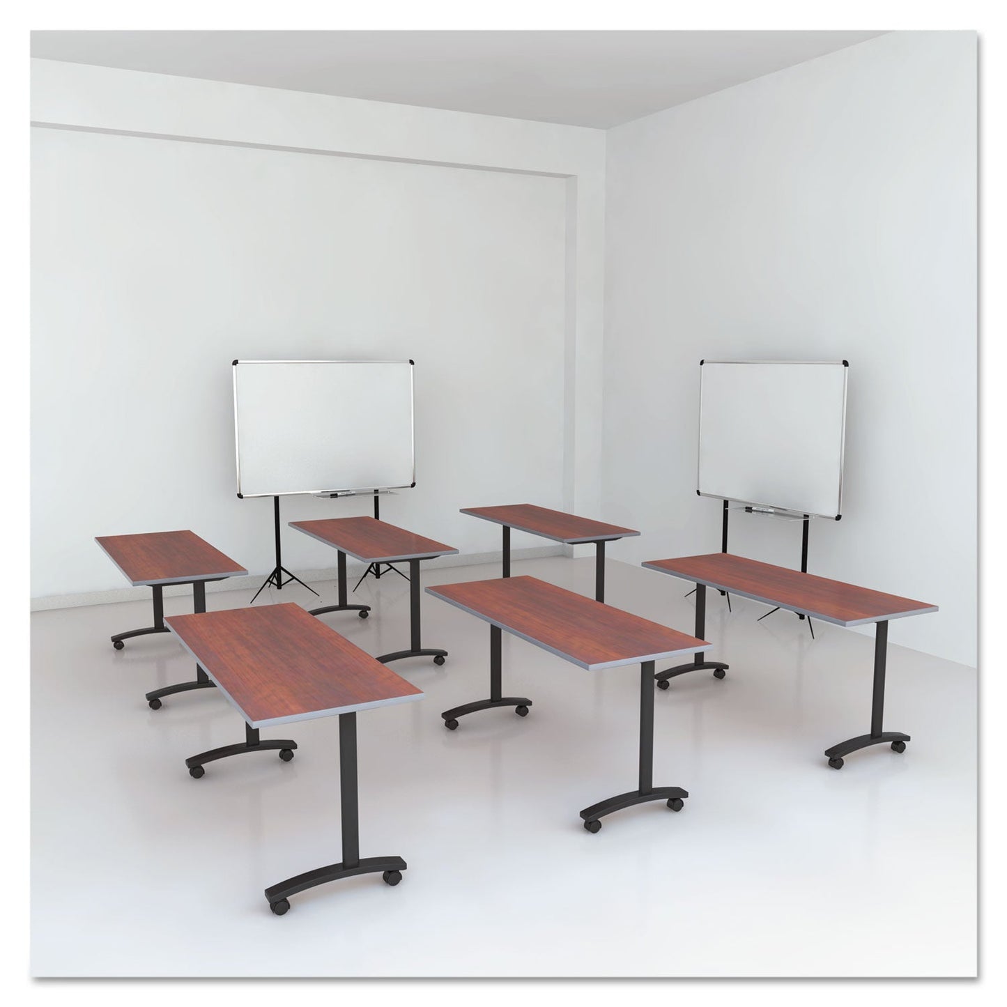 Alera Reversible Laminate Table Top, Rectangular, 59.5w x 23.63,Medium Cherry/Mahogany
