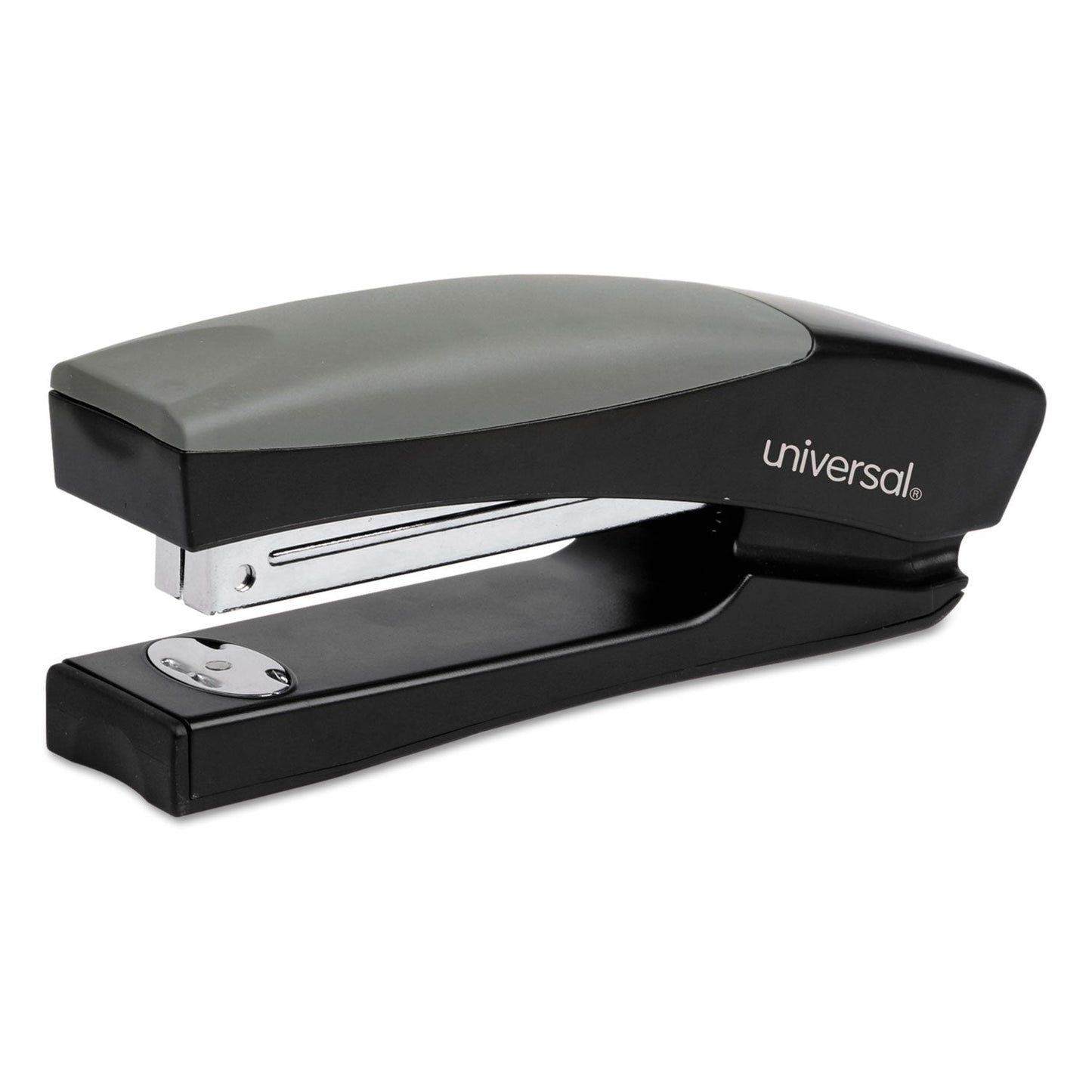 Universal Stand-Up Full Strip Stapler, 20-Sheet Capacity, Black/Gray