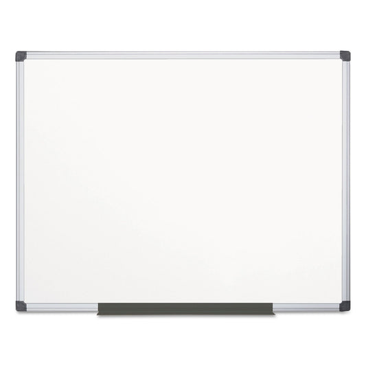 MasterVision Porcelain Value Dry Erase Board, 48 x 72, White, Aluminum Frame