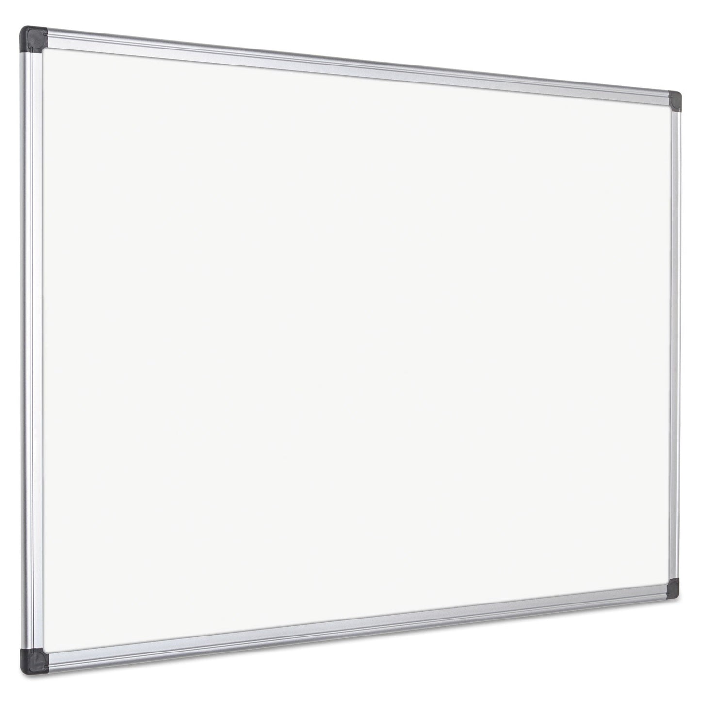 MasterVision Value Lacquered Steel Magnetic Dry Erase Board, 48 x 72, White, Aluminum Frame