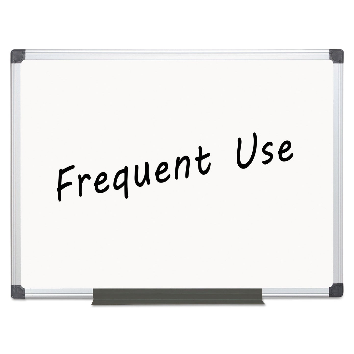 MasterVision Value Lacquered Steel Magnetic Dry Erase Board, 36 x 48, White, Aluminum Frame