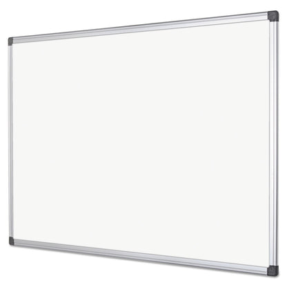 MasterVision Value Lacquered Steel Magnetic Dry Erase Board, 48 x 72, White, Aluminum Frame