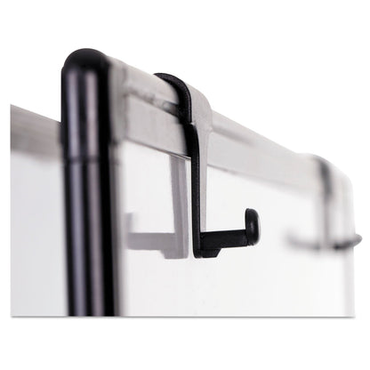 MasterVision Creation Station Magnetic Dry Erase Board, 29 1/2 x 74 7/8, Black Frame