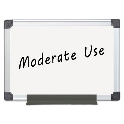 MasterVision Value Melamine Dry Erase Board, 18 x 24, White, Aluminum Frame