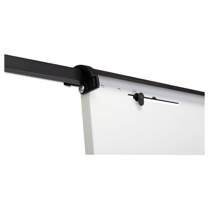 MasterVision 360 Multi-Use Mobile Magnetic Dry Erase Easel, 27 x 41, Black Frame
