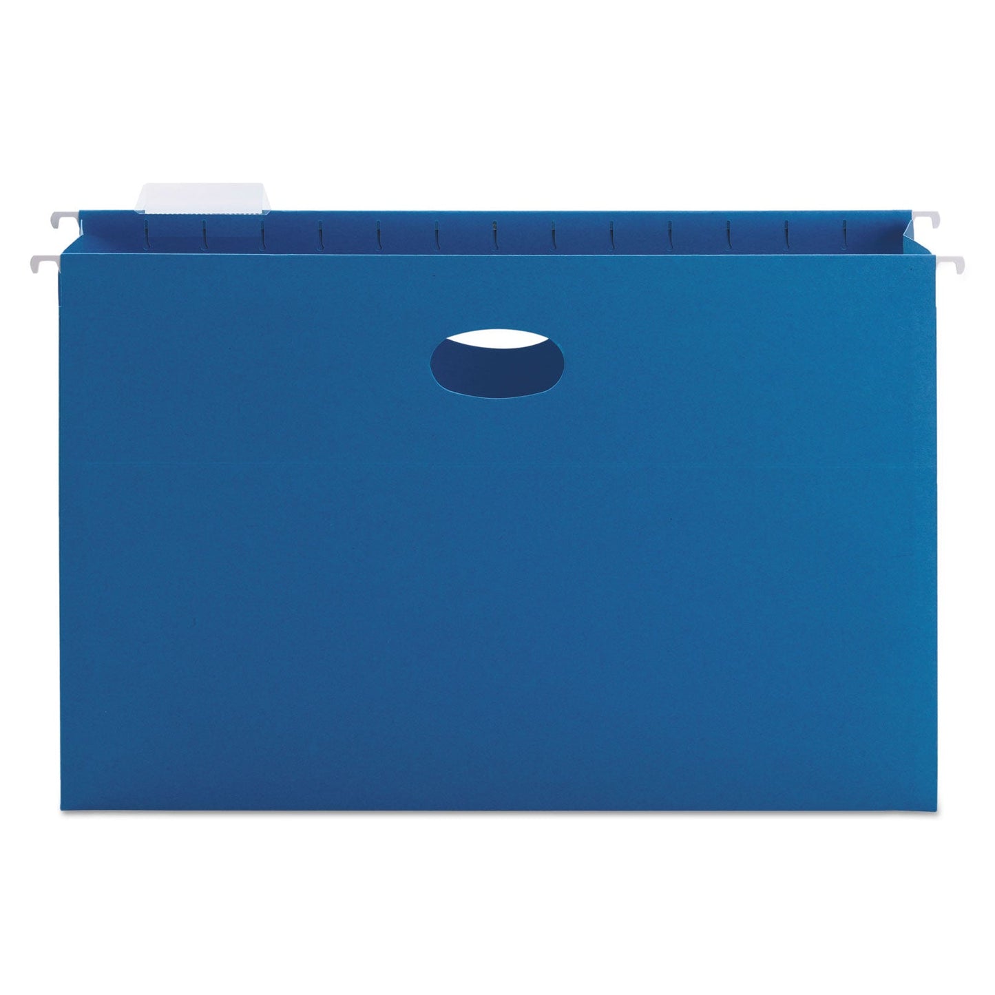 Smead Hanging Pockets with Full-Height Gusset, 1 Section, 3" Capacity, Legal Size, 1/5-Cut Tabs, Sky Blue, 25/Box