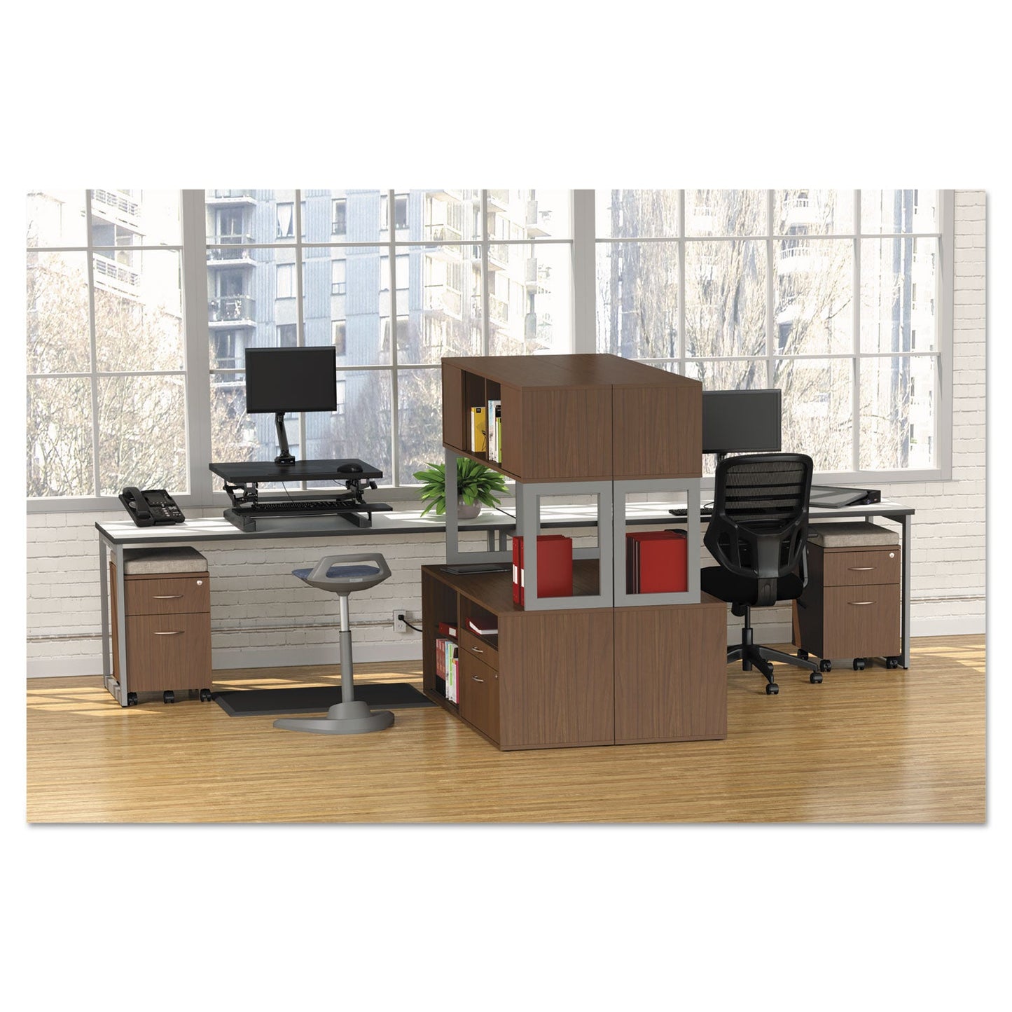 Alera Pedestal File Seat Cushion, 14.88 x 19.13 x 2.13, Tan Quartz