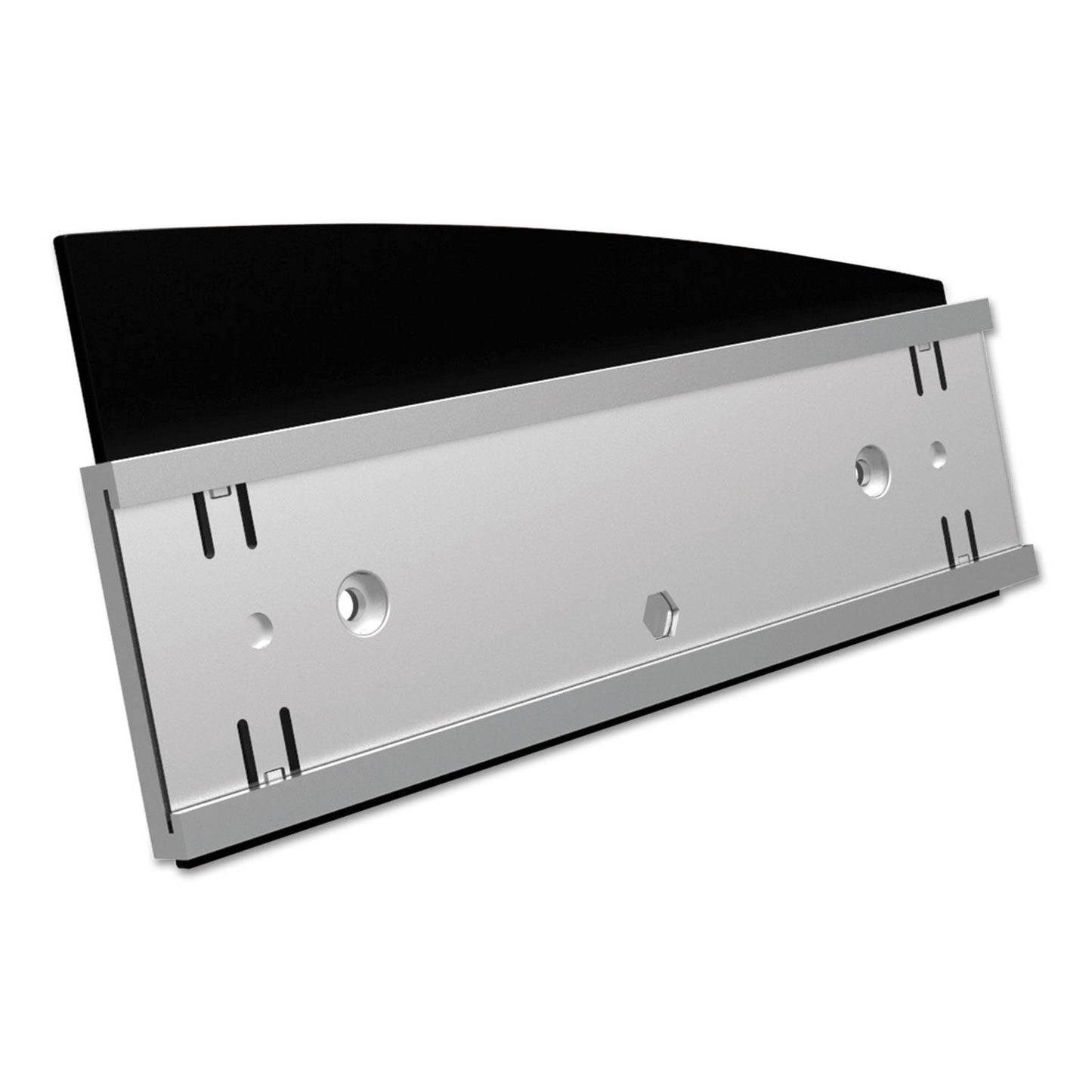 deflecto Interior Image Anti-Glare Sign Holder, Landscape, 8.5 x 2 Insert, Black/Silver