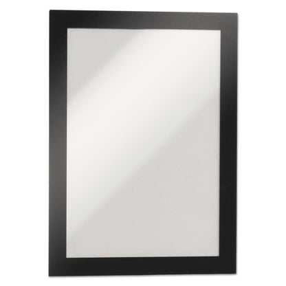 Durable DURAFRAME Sign Holder, 5.5 x 8.5, Black Frame, 2/Pack