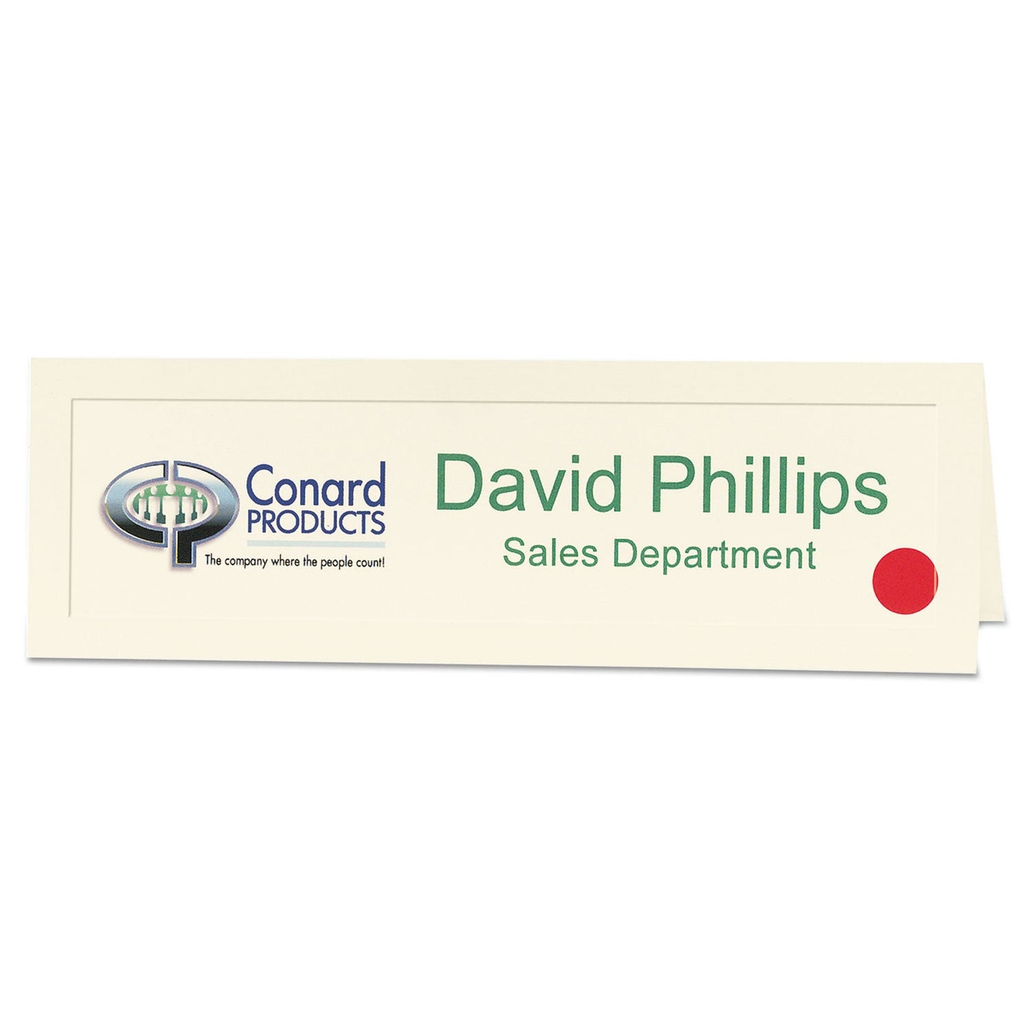Avery Large Embossed Tent Card, Ivory, 3.5 x 11, 1 Card/Sheet, 50 Sheets/Pack