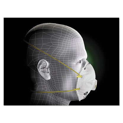 3M Particulate Respirator 8210V, N95, Cool Flow Valve, Standard Size, 10/Box