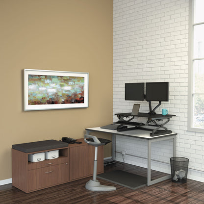 Alera Reversible Laminate Table Top, Rectangular, 59.38w x 29.5d, White/Gray