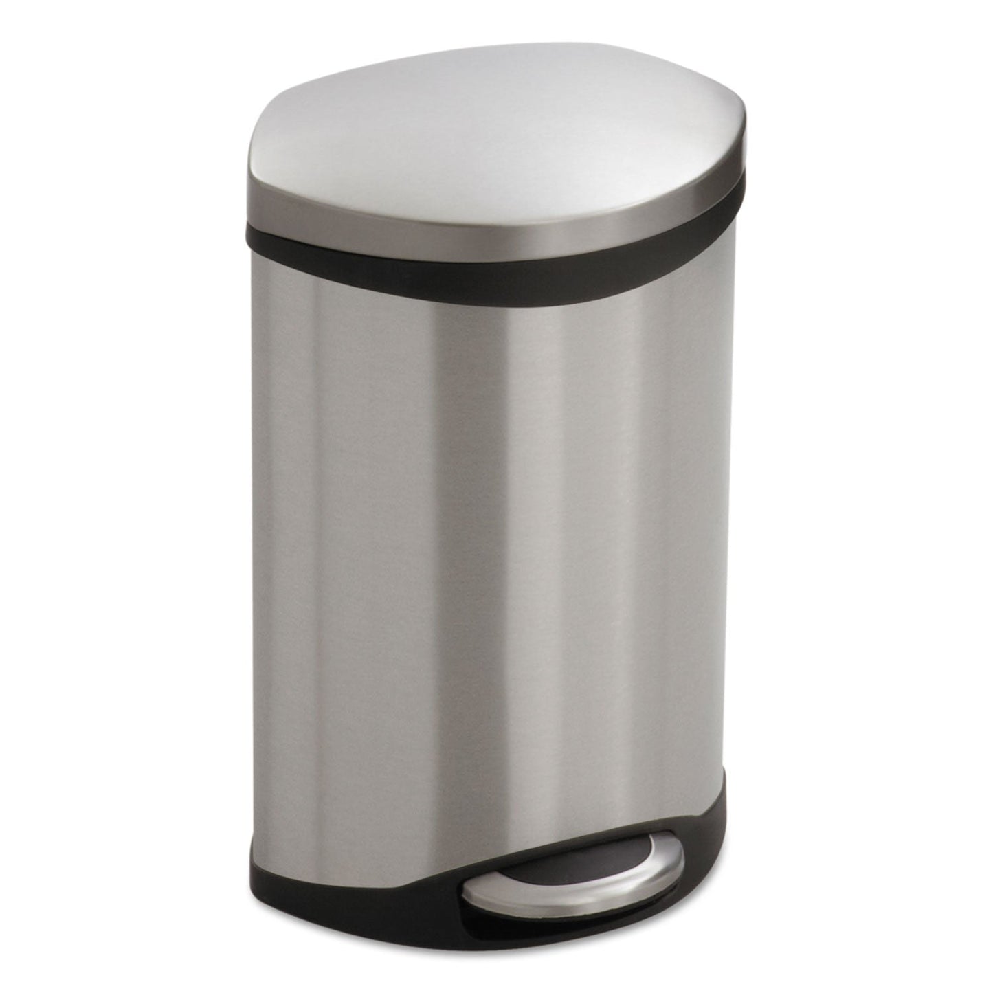 Safco Step-On Medical Receptacle, 3 gal, Stainless Steel