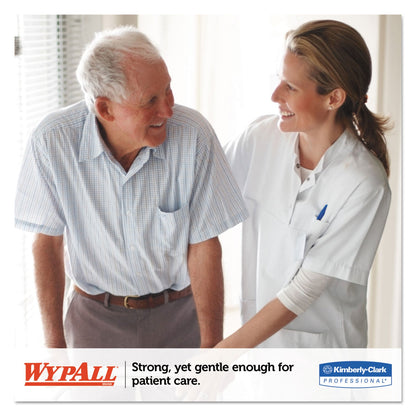 WypAll General Clean X60 Cloths, 1/4 Fold, 12.5 x 10, White, 70/Pack, 8 Packs/Carton