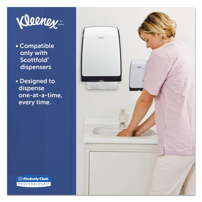 Kleenex Premiere Folded Towels, 9.4 x 12,4, White, 120/Pack, 25 Packs/Carton