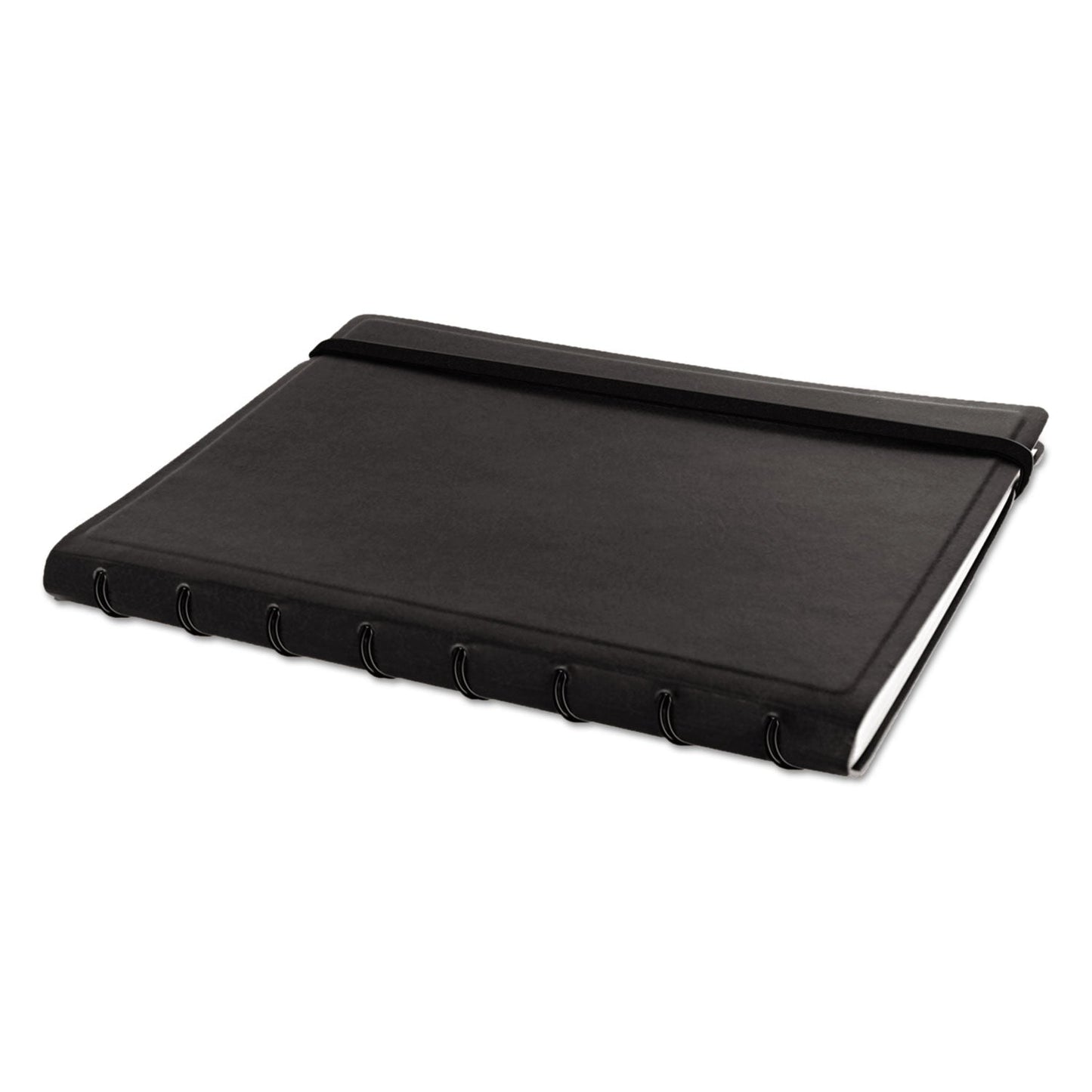 Filofax Notebook, 1 Subject, Medium/College Rule, Black Cover, 8.25 x 5.81, 112 Sheets