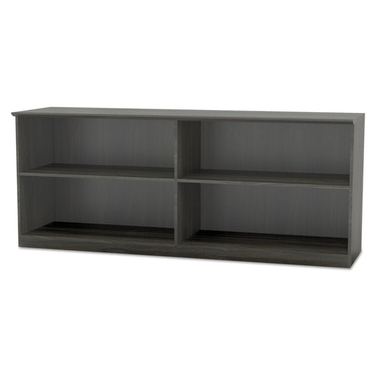 Safco Medina Series Low Wall Cabinet with Doors, 72w x 20d x 29 1/2h, Gray Steel, Box1