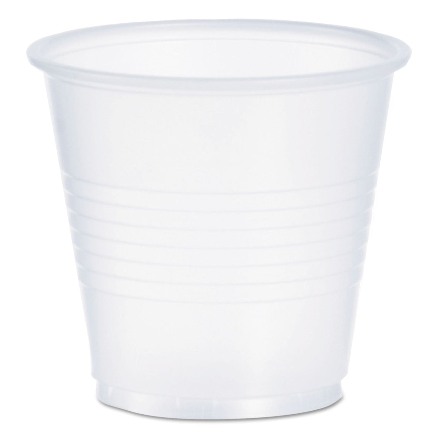 Dart High-Impact Polystyrene Cold Cups, 3.5 oz, Translucent, 100/Pack