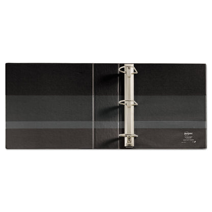 Avery Heavy-Duty Non Stick View Binder with DuraHinge and Slant Rings, 3 Rings, 3" Capacity, 11 x 8.5, Black, (5600)